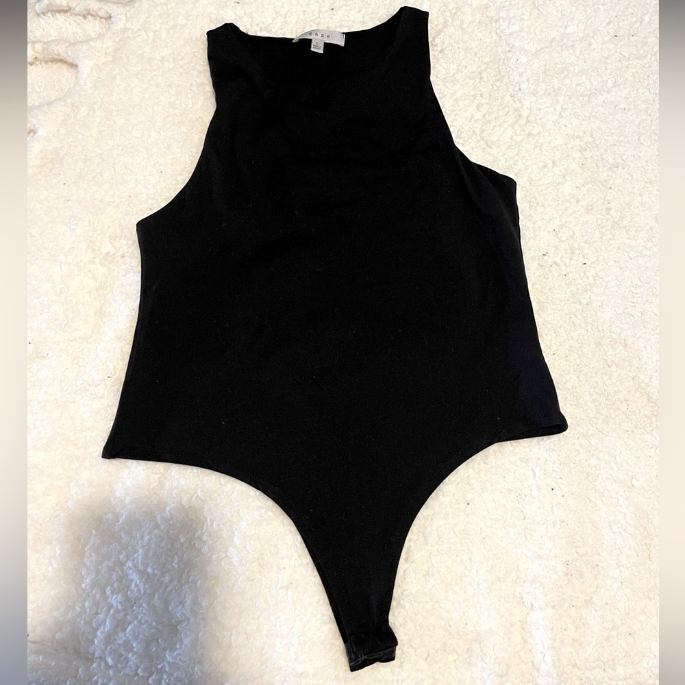 Black tank bodysuit size large